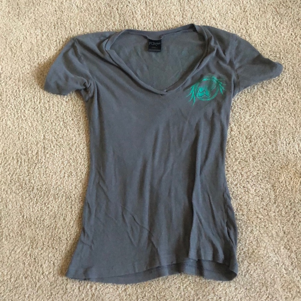 Fox v neck shirt